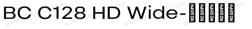 BC C128 HD Wide字体转换